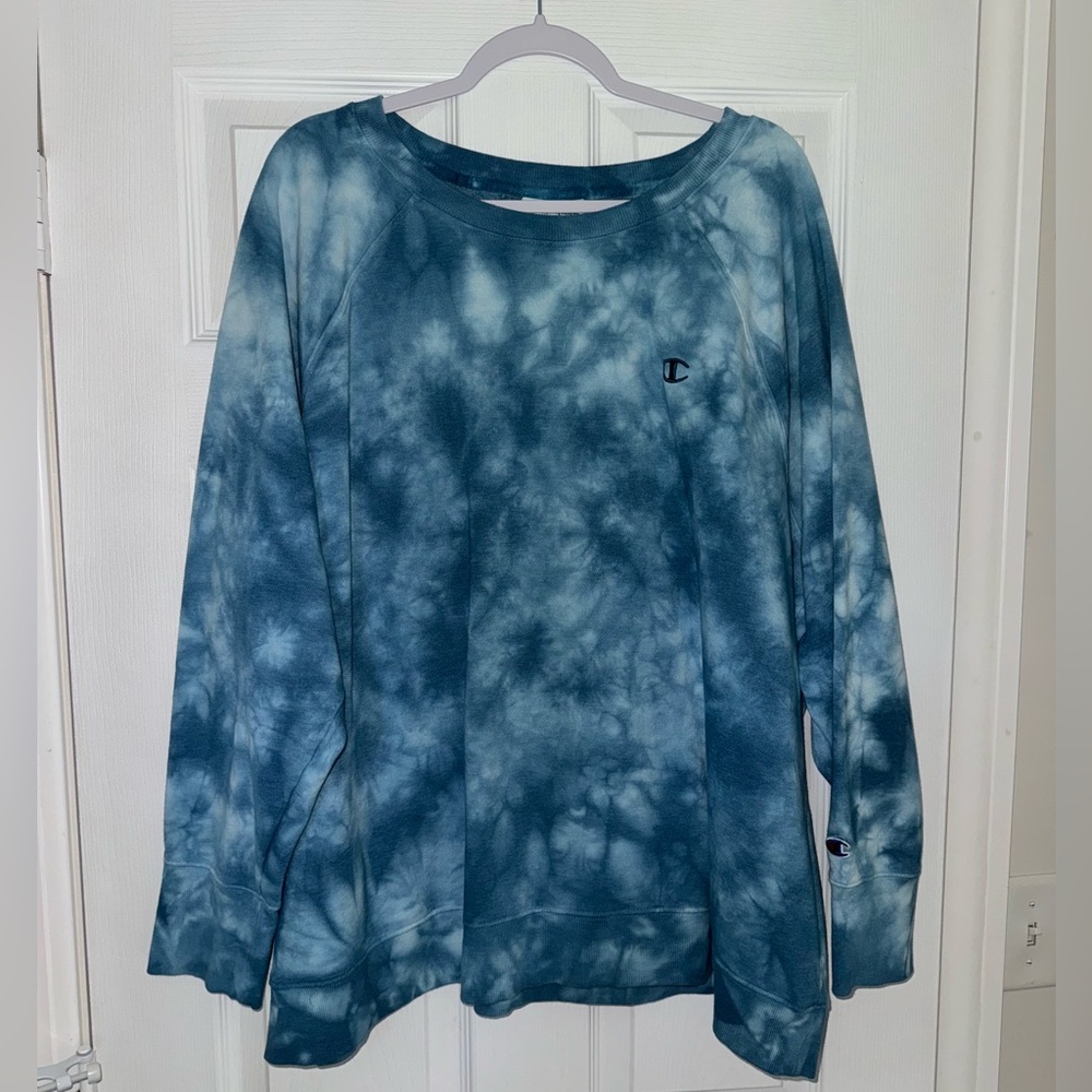 Women’s Champion Plus Size Tie Dye Crewneck Sweatshirt